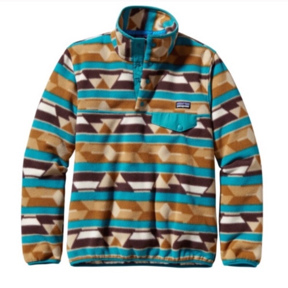 PATAGONIA SYNCHILLA Brown patterned Pullover
